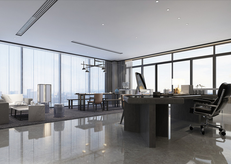 極簡禪意總經(jīng)理辦公室設(shè)計效果-第4張圖片-上海古都建筑設(shè)計集團