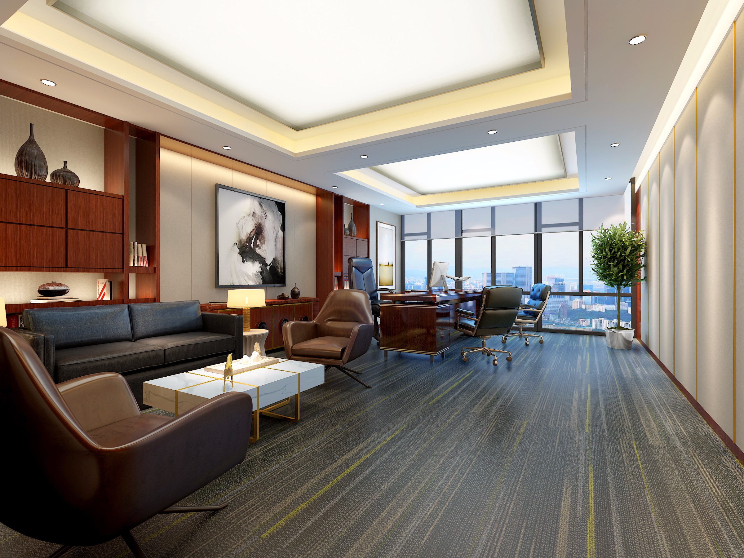 地產開發公司辦公室裝修設計-第4張圖片-上海古都建筑設計集團
