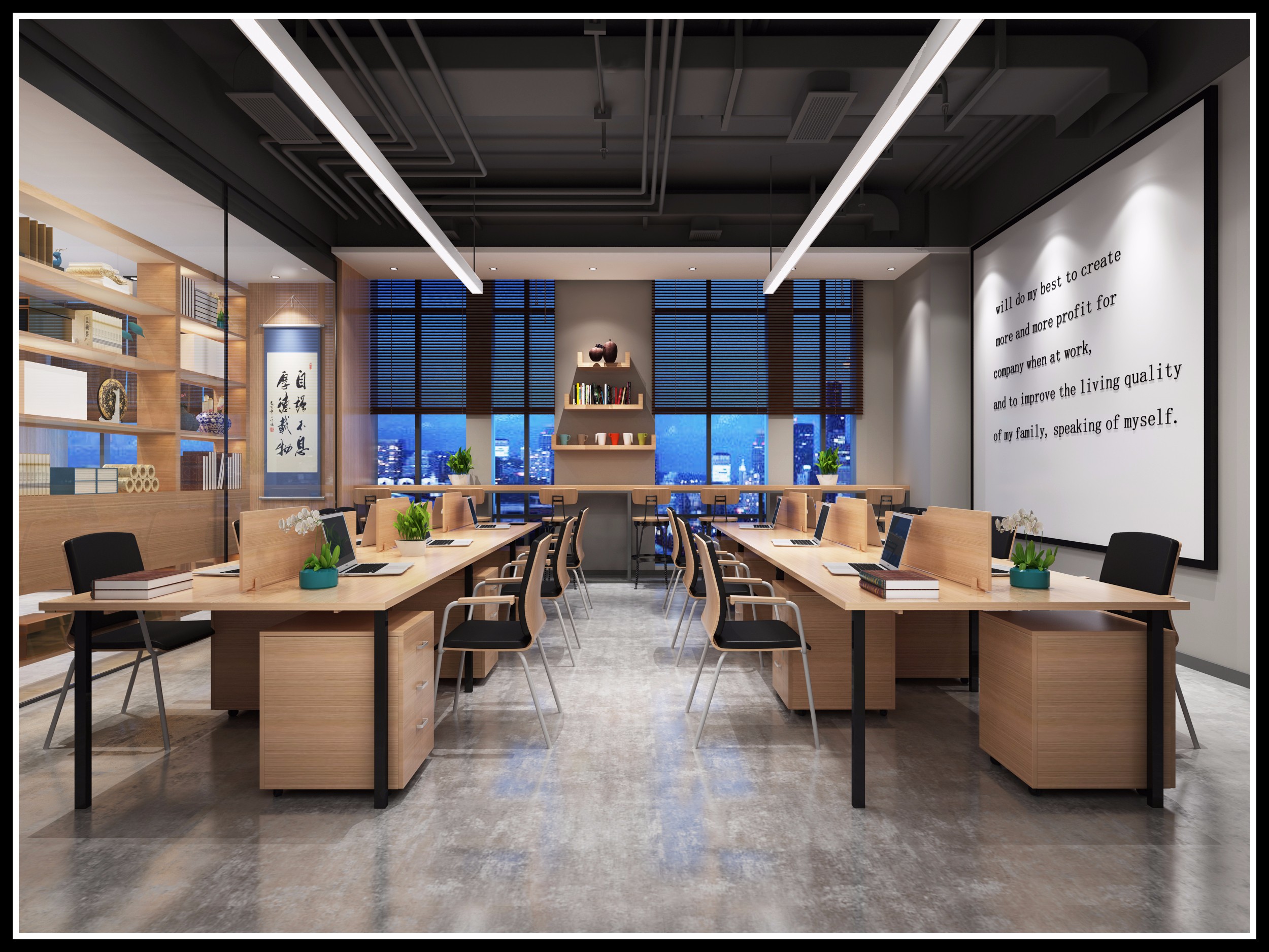 浦東新區奢華工業風辦公室裝修設計-第4張圖片-上海古都建筑設計集團 浦東新區奢華工業風辦公室裝修設計-第4張圖片-上海古都建筑設計集團