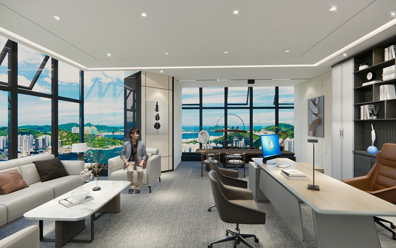 光電公司總部辦公室設計裝修項目-第5張圖片-上海古都建筑設計集團 光電公司總部辦公室設計裝修項目-第5張圖片-上海古都建筑設計集團